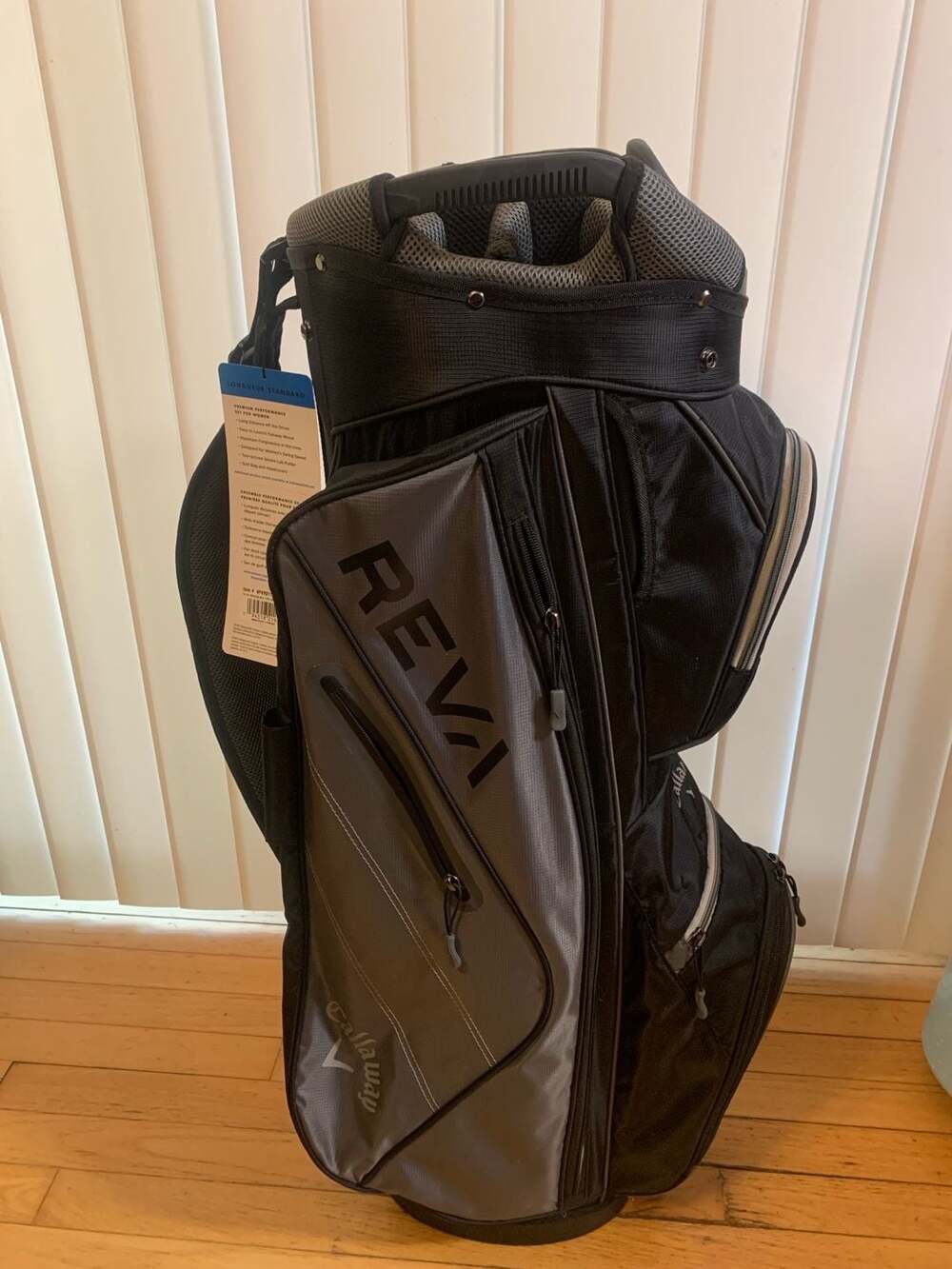 NEW Callaway Reva Cart Golf Bag BLACK AND GREY 14 Dividers